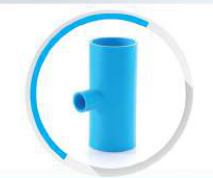 สามทาง pvc ลดหนา ฟ้า