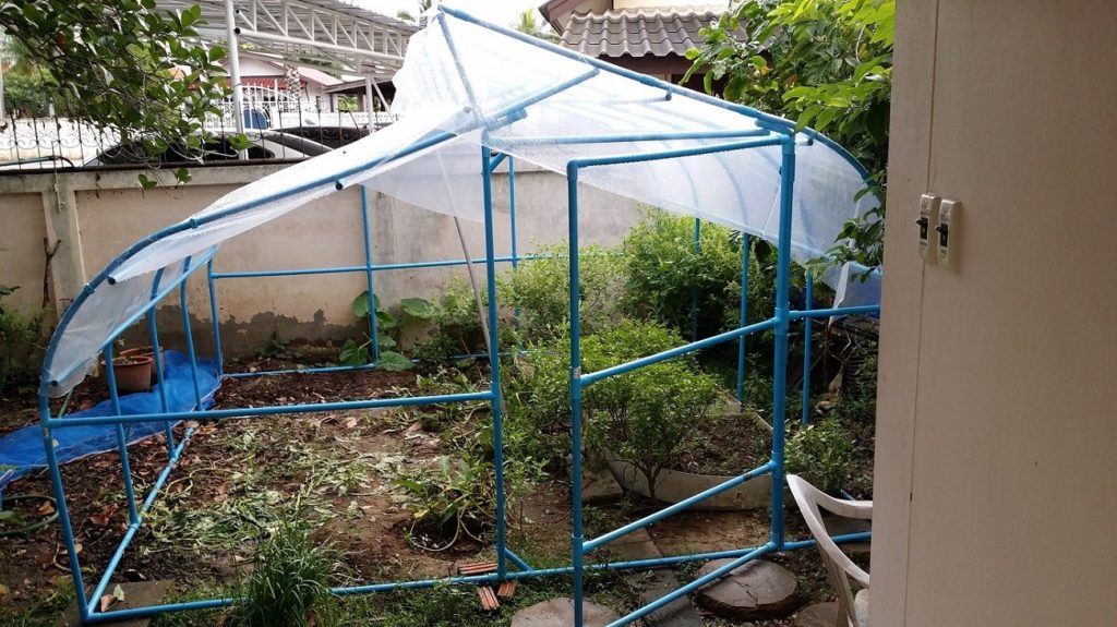 ขั้นตอน วิธีทำโรงเรือนด้วยท่อ PVC 