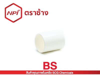 ข้อต่อตรง-ร้อยสาย BS (ขาว)